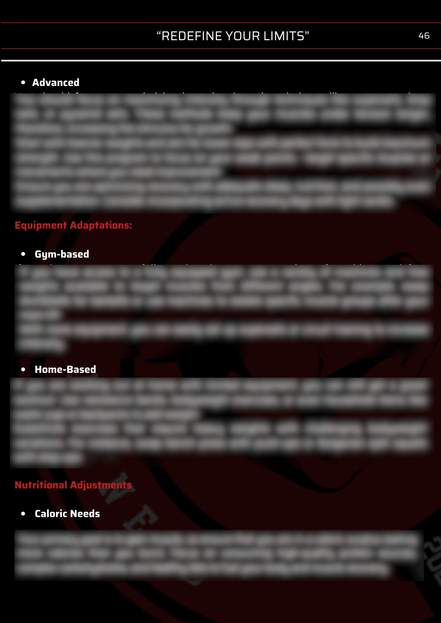 Adaptations to make part 2