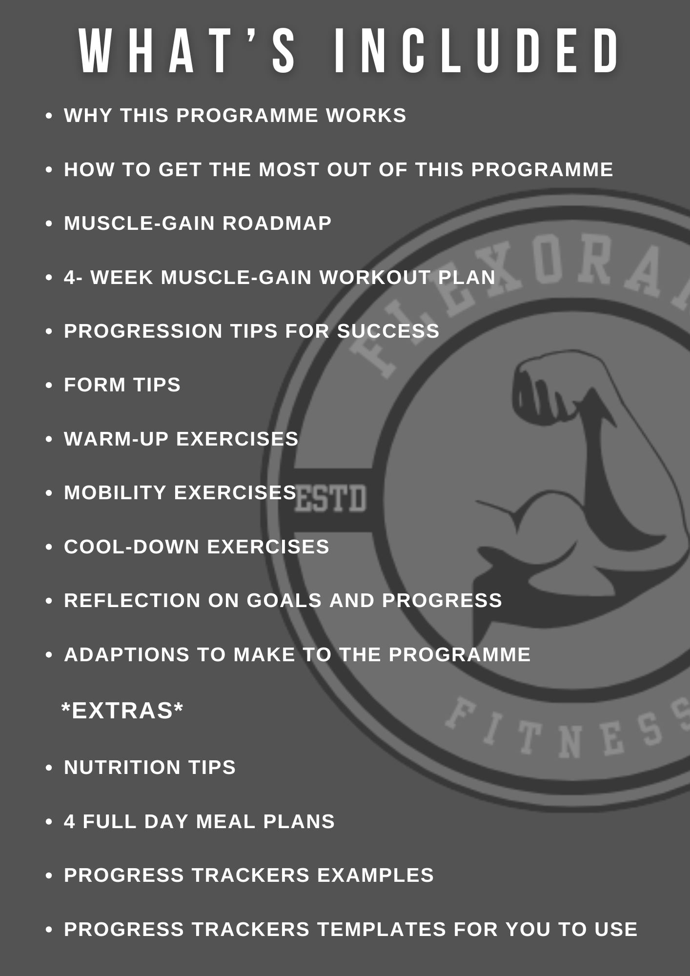 What is included in program