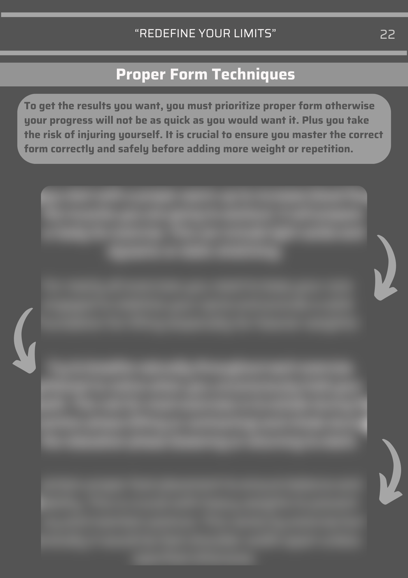 proper form techniques