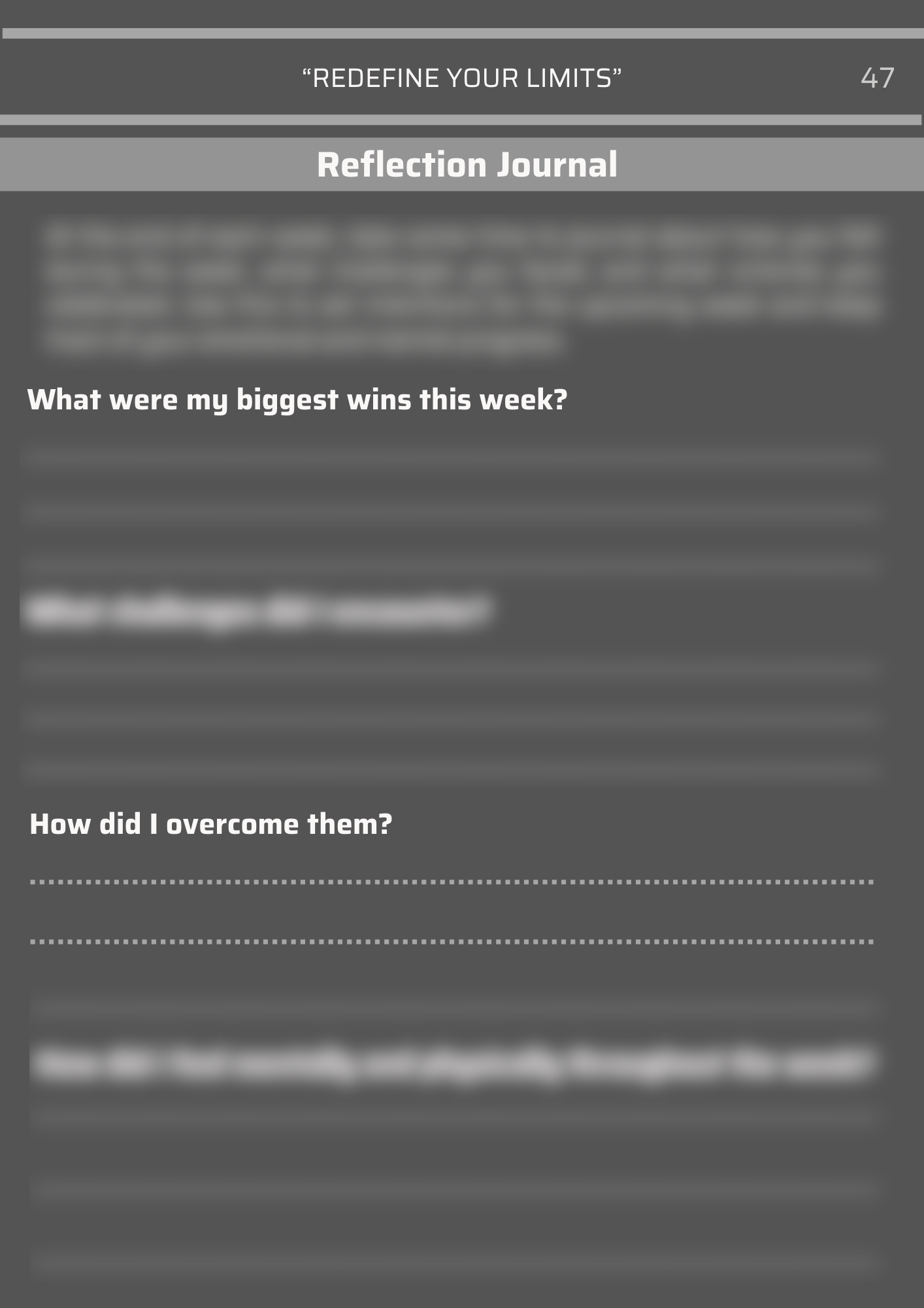 reflection journal