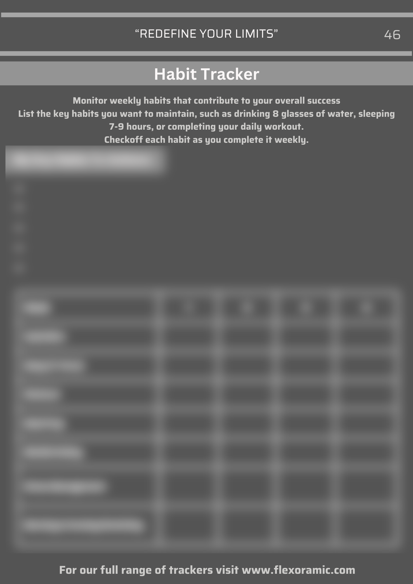 weight loss habit tracker